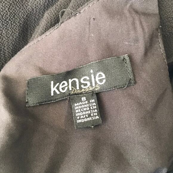 Kensie Dress Womens Size 8 Black Mini Ruffle Halter Keyhole Goth Party Cocktail - Picture 10 of 12